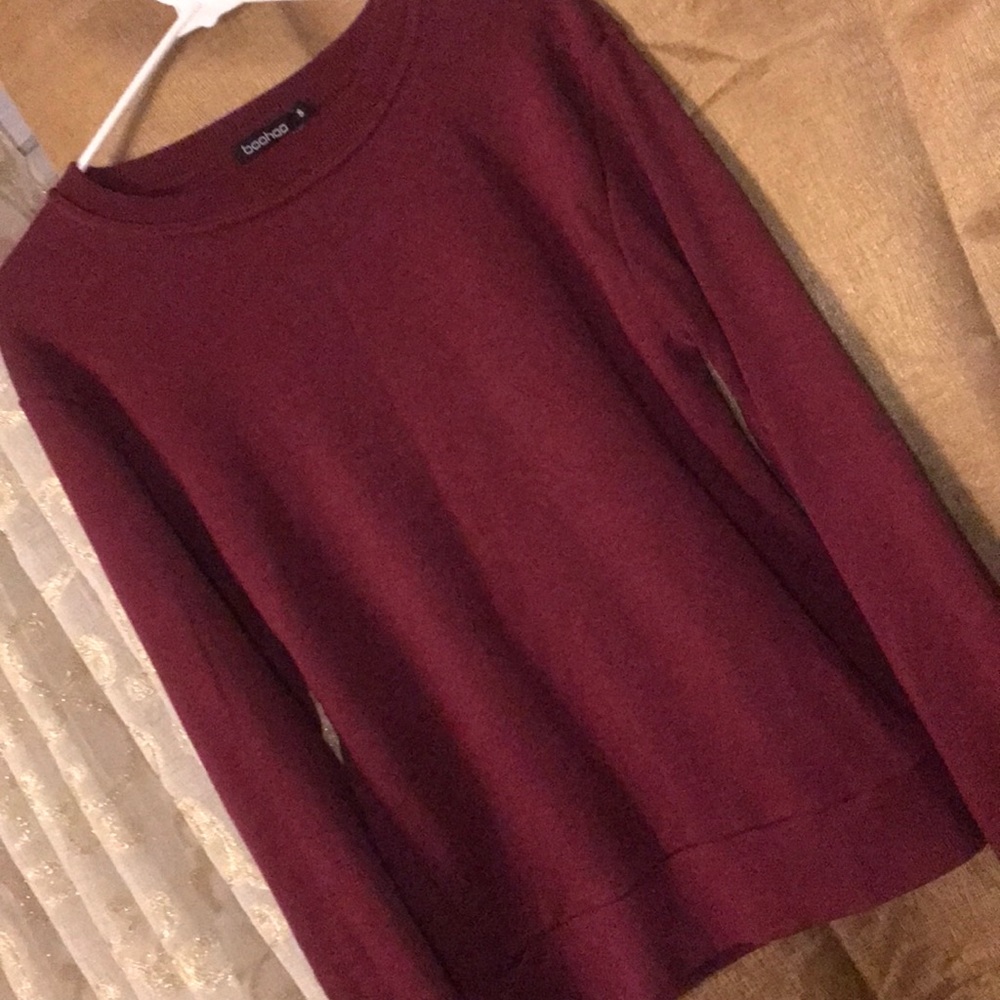 Boohoo bell sleeve sweatshirt